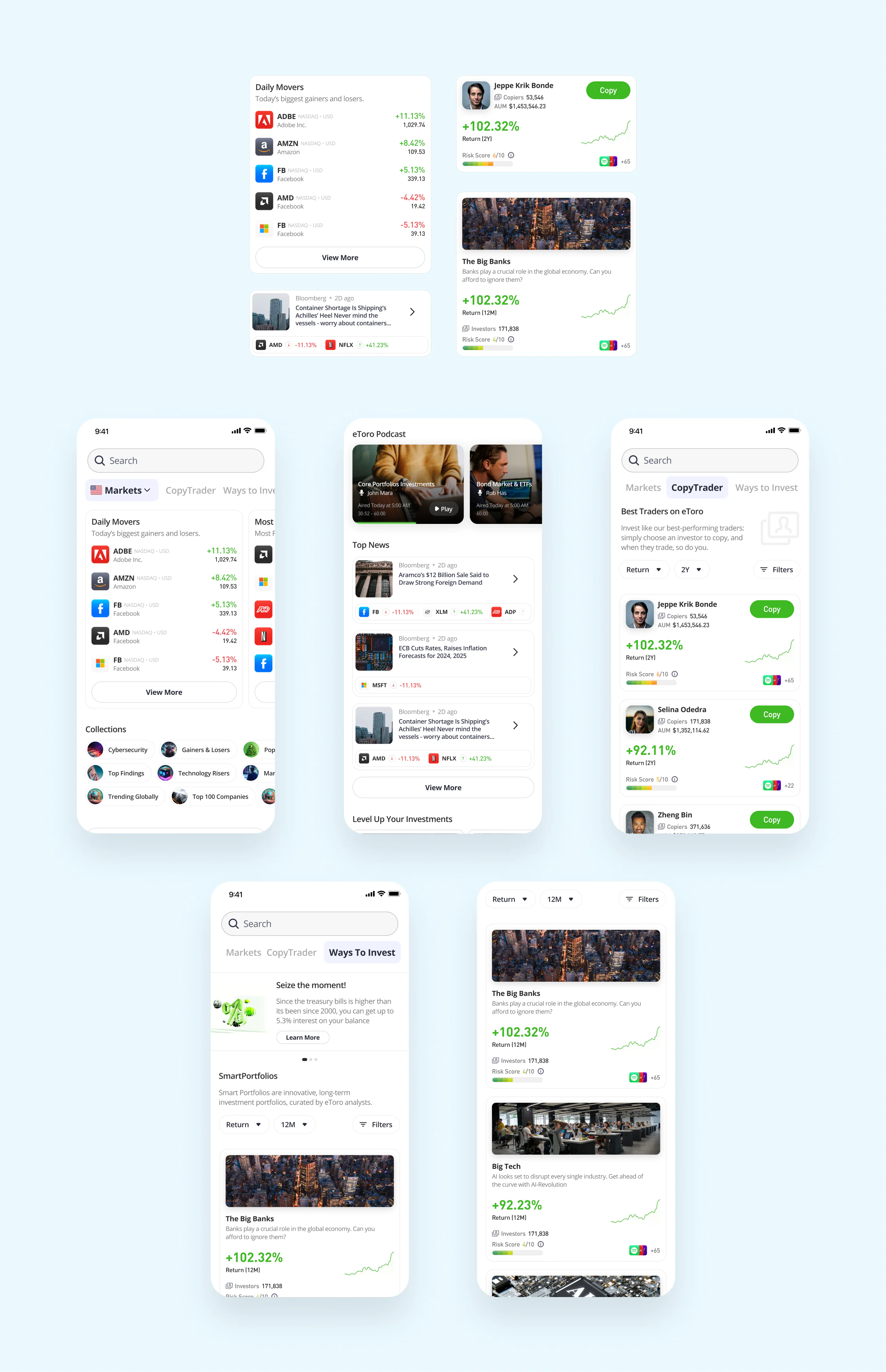 Final personalized Discover layouts across mobile use cases